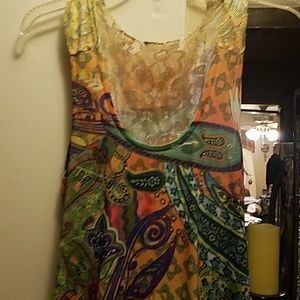 Lace T back summer Mini